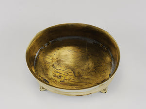 Caja o bol de latón Art Nouveau con tapa, Otto Prutscher, Melzer & Neuhardt, años 20