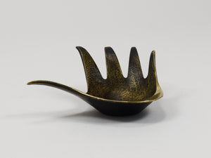 Walter Bosse Sculptural Brass Hand Bowl or Ashtray, Herta Baller, Austria, 1950s