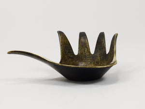Walter Bosse Sculptural Brass Hand Bowl or Ashtray, Herta Baller, Austria, 1950s