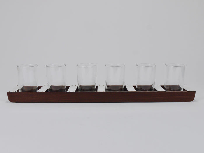 Carl Auböck Drinking Glass Carrying Rack, Wood, Austria 1960s