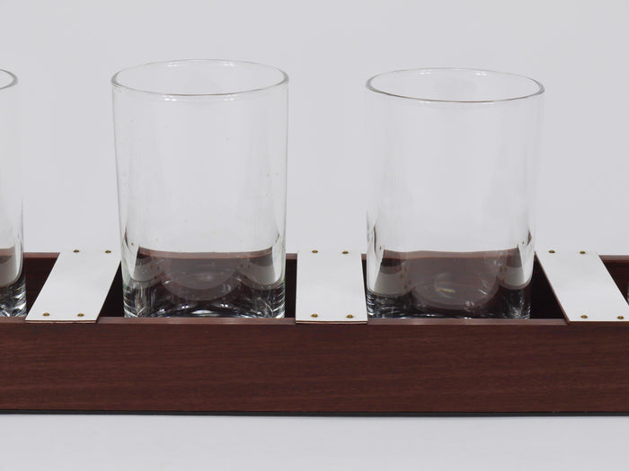 Carl Auböck Drinking Glass Carrying Rack, Wood, Austria 1960s