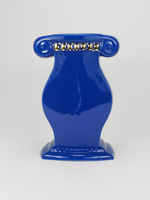 Heide Warlamis Postmodern Memphis Design Large Vase, Vienna Collection, 1980s