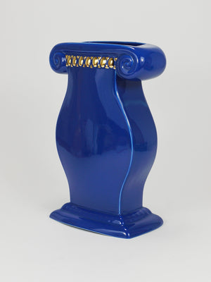 Heide Warlamis Postmodern Memphis Design Large Vase, Vienna Collection, 1980s