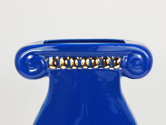 Heide Warlamis Postmodern Memphis Design Large Vase, Vienna Collection, 1980s