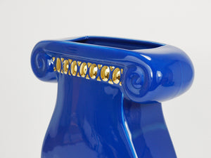 Heide Warlamis Postmodern Memphis Design Large Vase, Vienna Collection, 1980s