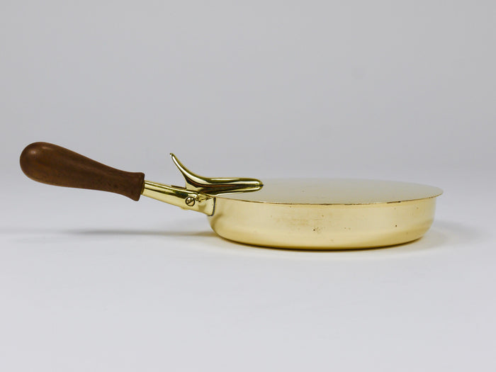 Marked Carl Aubock Butler Brass Ashtray with Lid and Handle, Vienna, 1950s