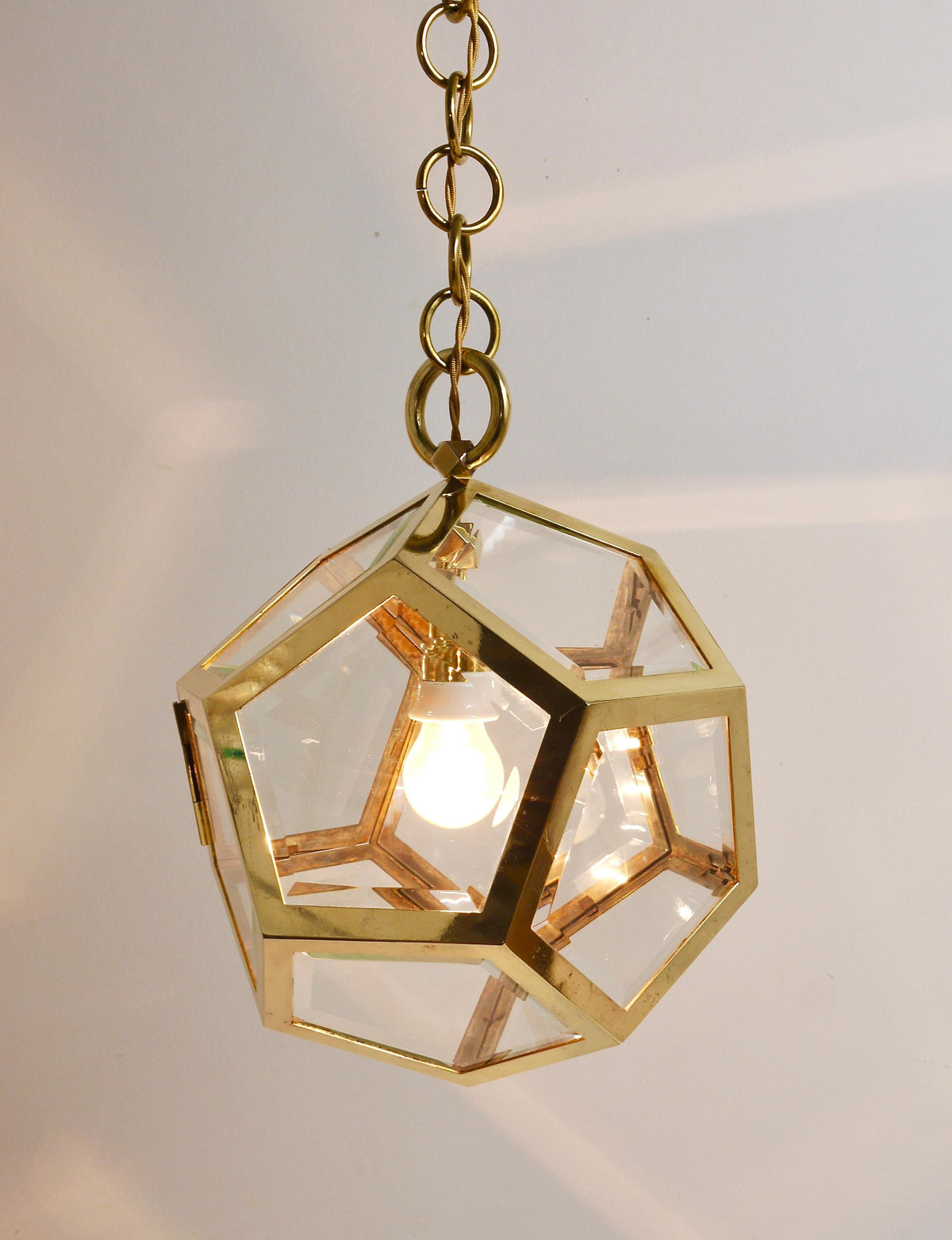 Lampadario a sospensione Dodekaeder di Adolf Loos, Friedrich Otto Schmidt, primi anni 1900