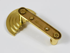13x Ettore Sottsass Postmodern Brass Wall Coat Hooks, 1985, Valli & Valli Italy