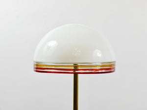 Lampadaire Febo de Roberto Pamio en marbre, laiton et verre de Murano par Leucos Italy