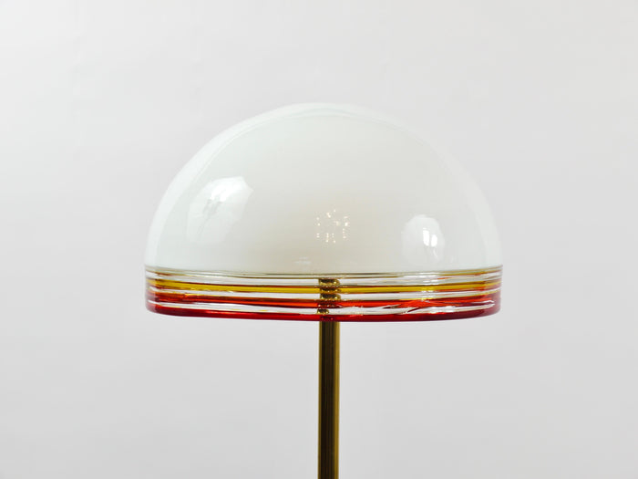 Roberto Pamio Febo Floor Lamp in Marble, Brass & Murano Glass by Leucos Italy