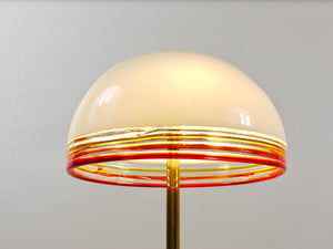 Lampadaire Febo de Roberto Pamio en marbre, laiton et verre de Murano par Leucos Italy