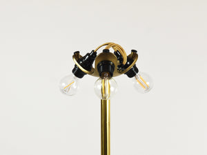Lampadaire Febo de Roberto Pamio en marbre, laiton et verre de Murano par Leucos Italy