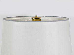 Bakalowits Wien Stehlampe aus massivem Messing mit Griff aus Glas, Österreich, 1950er-Jahre