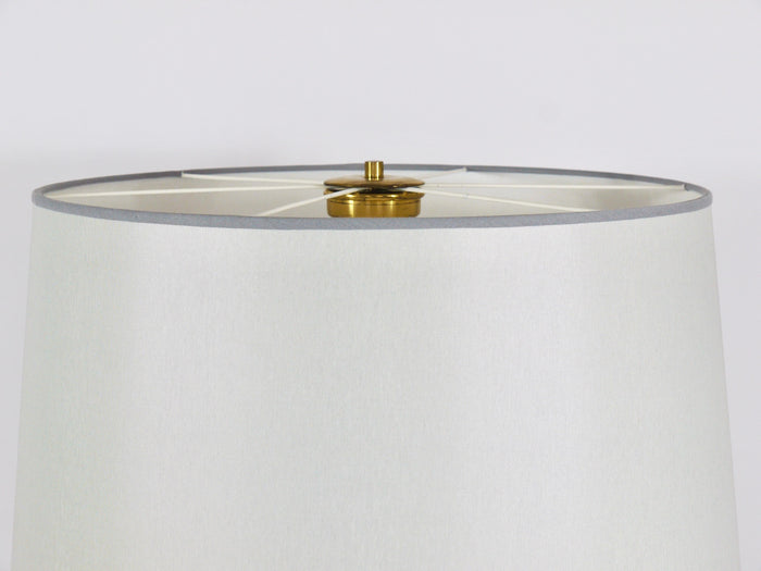 Bakalowits Vienna Solid Brass Floor Lamp With Glass Handle, Austria, 1950s