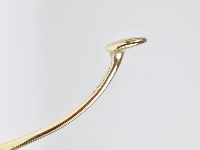 Up to 6 Adolf Loos Art Nouveau Nickel Brass Wall Hooks Café Capua Vienna, 1900s