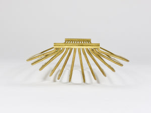 Grand panier à fruits en fil de laiton Mid-Century, style Carl Auböck, Autriche, 1950