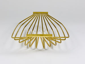 Grand panier à fruits en fil de laiton Mid-Century, style Carl Auböck, Autriche, 1950