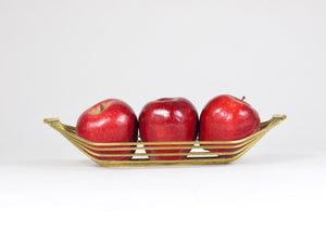 Grand panier à fruits en fil de laiton Mid-Century, style Carl Auböck, Autriche, 1950