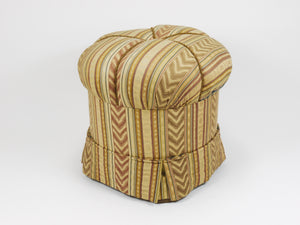 Tabouret pouf Art déco Friedrich Otto Schmidt, état d'origine, Vienne, années 1920