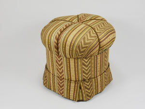 Tabouret pouf Art déco Friedrich Otto Schmidt, état d'origine, Vienne, années 1920