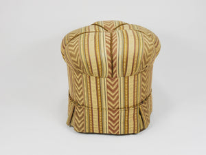 Tabouret pouf Art déco Friedrich Otto Schmidt, état d'origine, Vienne, années 1920