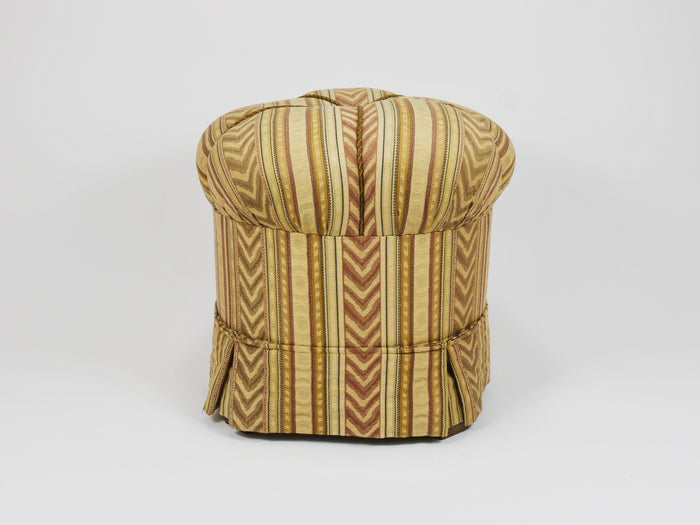 Friedrich Otto Schmidt Art Deco Stool, Pouf, Original Condition, Vienna, 1920s