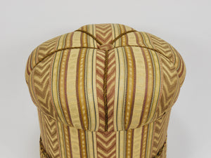 Tabouret pouf Art déco Friedrich Otto Schmidt, état d'origine, Vienne, années 1920