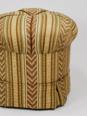 Tabouret pouf Art déco Friedrich Otto Schmidt, état d'origine, Vienne, années 1920