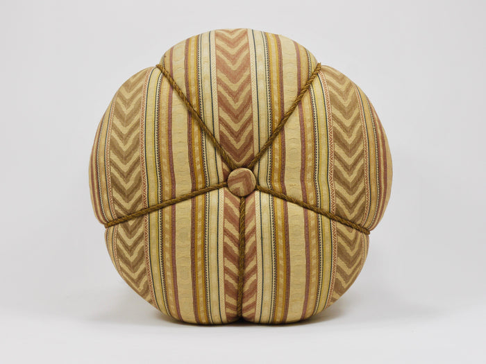 Friedrich Otto Schmidt Art Deco Stool, Pouf, Original Condition, Vienna, 1920s