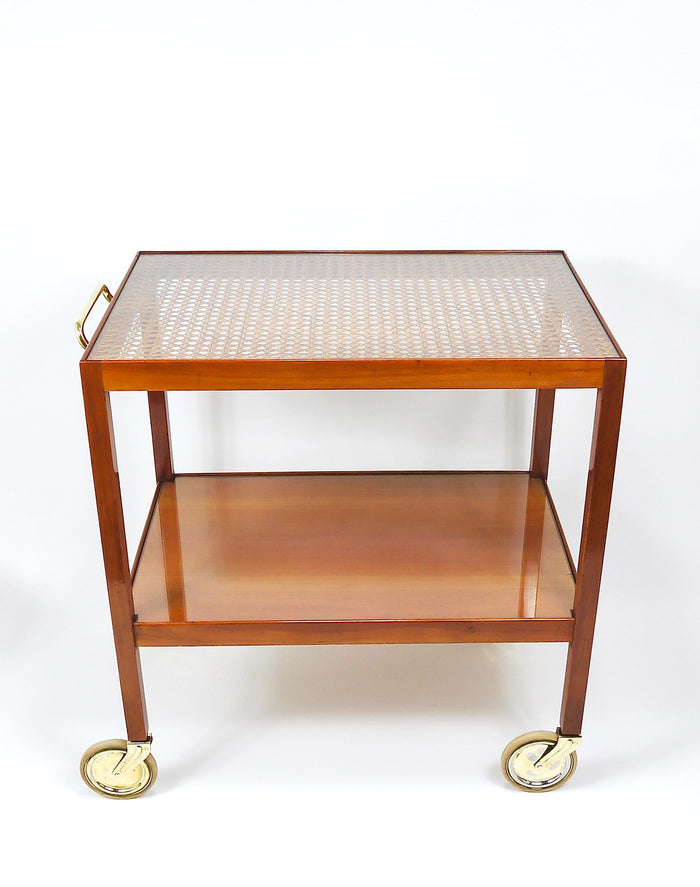 Julius Jirasek Werkstätte Hagenauer Bar Cart Serving Trolley, Vienna, 1930s
