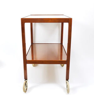 Chariot de bar et desserte roulante Julius Jirasek Werkstätte Hagenauer, Vienne, années 1930