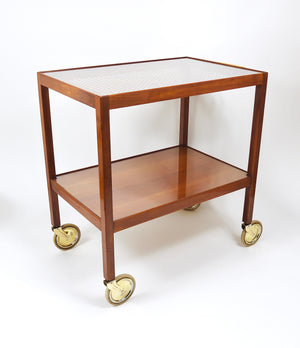 Chariot de bar et desserte roulante Julius Jirasek Werkstätte Hagenauer, Vienne, années 1930