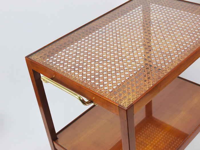 Julius Jirasek Werkstätte Hagenauer Bar Cart Serving Trolley, Vienna, 1930s