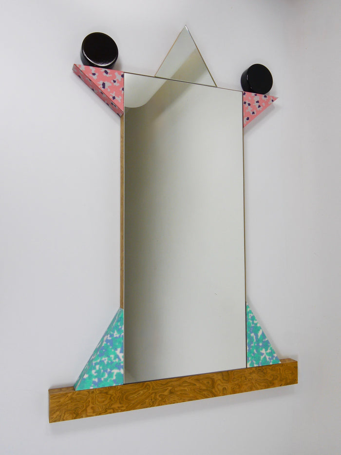 Ettore Sottsass Memphis Milano Diva Vintage Wall Mirror, Italy, 1984