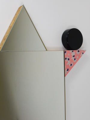 Ettore Sottsass Memphis Milano Diva Vintage Wall Mirror, Italy, 1984