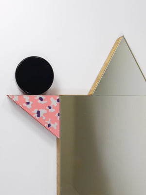 Ettore Sottsass Memphis Milano Diva Vintage Wall Mirror, Italy, 1984