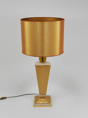 Lampe de table ou d'appoint postmoderne en porcelaine de style Memphis & Art déco, Italie, années 1980