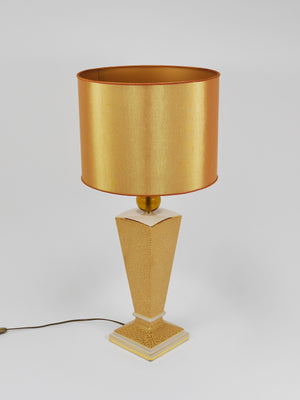 Lampe de table ou d'appoint postmoderne en porcelaine de style Memphis & Art déco, Italie, années 1980