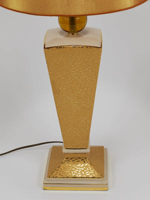 Lampe de table ou d'appoint postmoderne en porcelaine de style Memphis & Art déco, Italie, années 1980