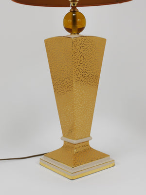 Lampe de table ou d'appoint postmoderne en porcelaine de style Memphis & Art déco, Italie, années 1980