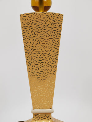 Lampe de table ou d'appoint postmoderne en porcelaine de style Memphis & Art déco, Italie, années 1980