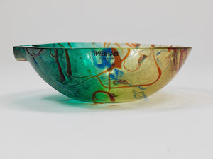 Alfredo Barbini Signed Murano Art Glass Bowl or Ashtray, Italy, 1970s