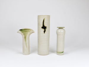 3 vasi studio in ceramica artistica di Piet Knepper per Mobach, Paesi Bassi, anni 1970