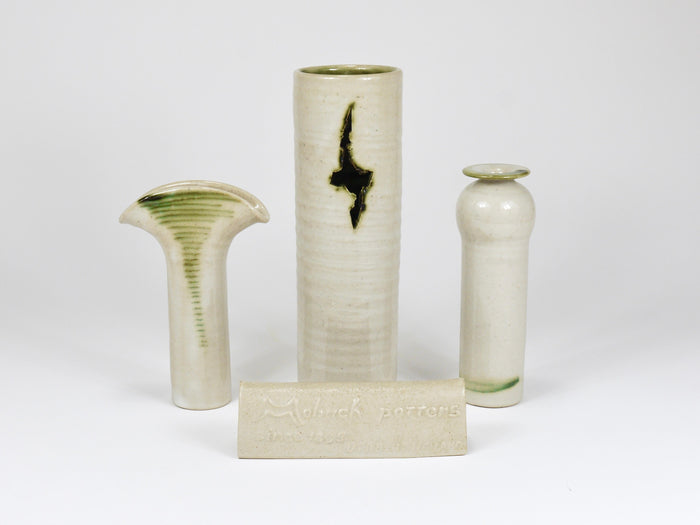 Piet Knepper 3 Art Pottery Ceramic Studio Vases by Mobach, Netherlands, 1970s
