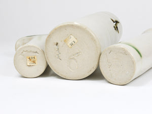 3 vasi studio in ceramica artistica di Piet Knepper per Mobach, Paesi Bassi, anni 1970