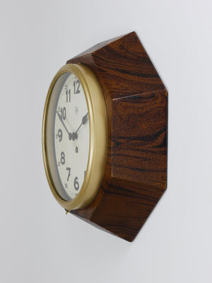 Adolf Loos Vienna Modernism Wall Clock by Junghans, Germany, 1920s