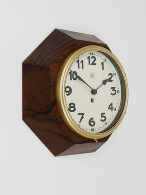 Adolf Loos Vienna Modernism Wall Clock by Junghans, Germany, 1920s