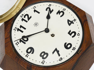 Adolf Loos Vienna Modernism Wall Clock by Junghans, Germany, 1920s