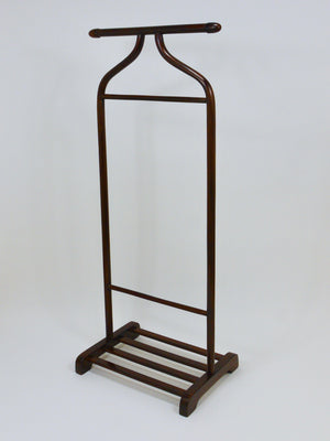 Valet de nuit / porte-habits en bois courbé Thonet Vienna, Art déco, Autriche, années 1920
