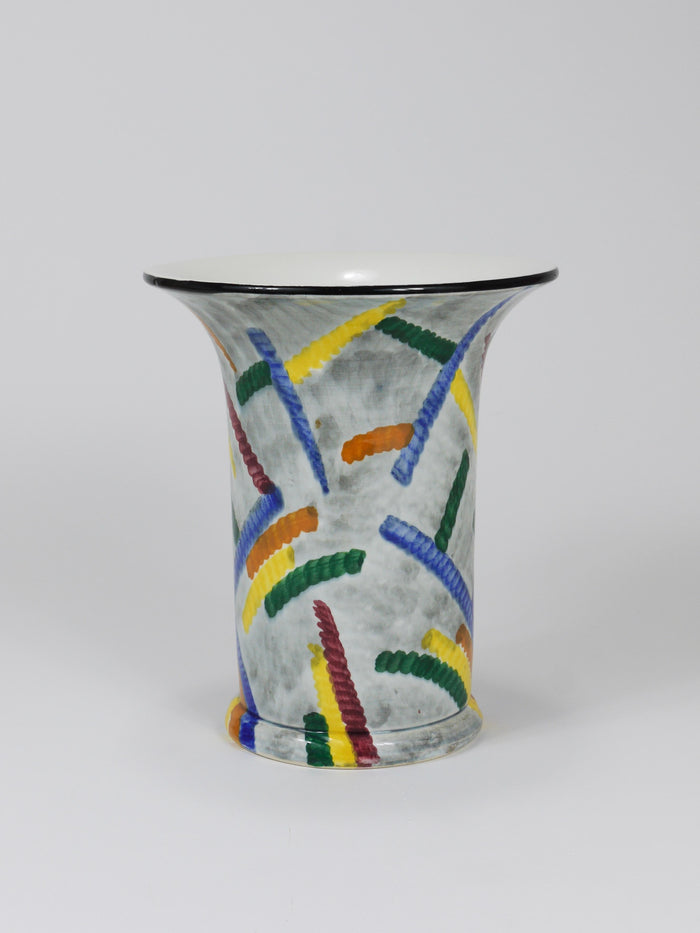 Eva Zeisel Art Deco Bauhaus Pottery Vase, SMF Schramberg, Germany 1920s
